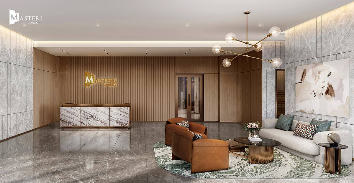 Sảnh cư dân tại dự án Masteri Lakeside