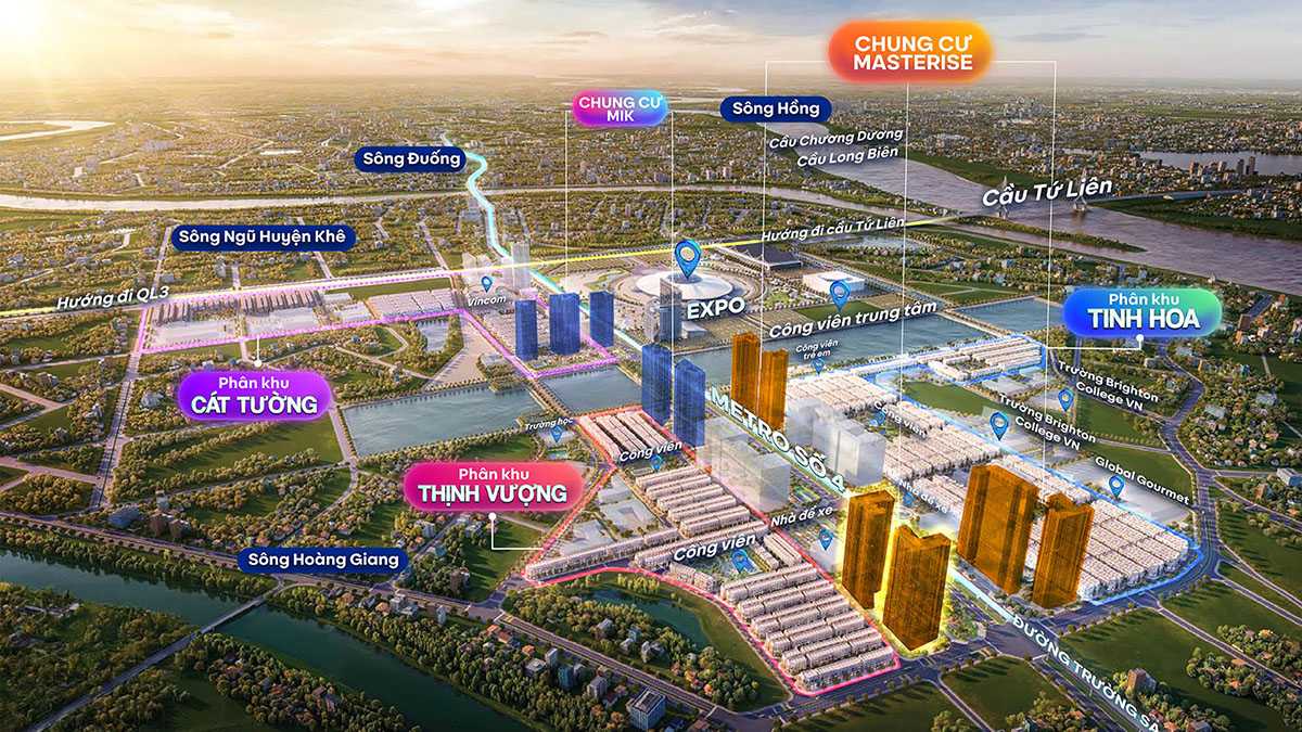 Vị trí chung cư tại Vinhomes Global Gate